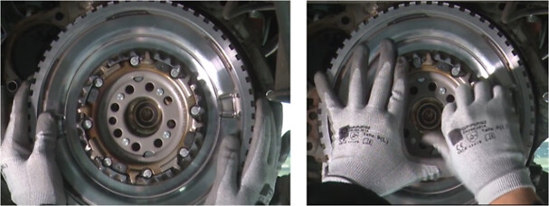 tighten the screws manually