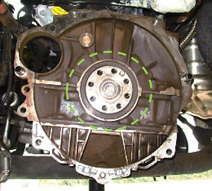 STEP 2 - Inspect the crankshaft seal, if any presence of leak or damage . Repair it if needed before fit the new flywheel