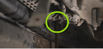 Drain the coolant in the coolant tray.