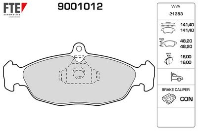 Brake Pad Set, disc brake