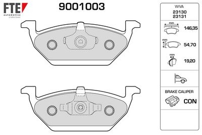 Brake Pad Set, disc brake