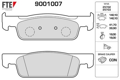 Brake Pad Set, disc brake