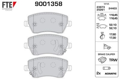 Brake Pad Set, disc brake