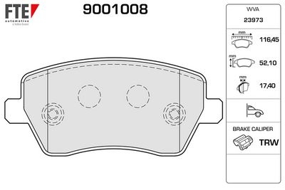Brake Pad Set, disc brake
