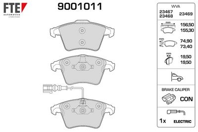 Brake Pad Set, disc brake