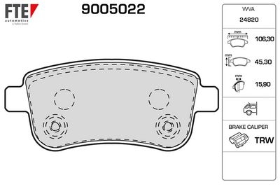 Brake Pad Set, disc brake