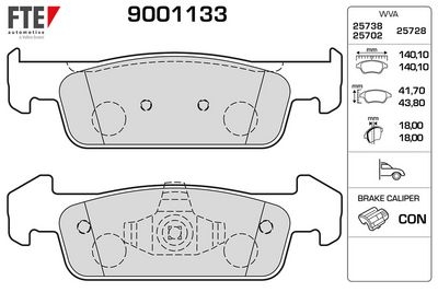 Brake Pad Set, disc brake