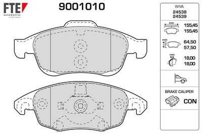 Brake Pad Set, disc brake