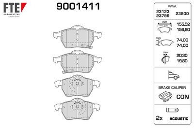 Brake Pad Set, disc brake