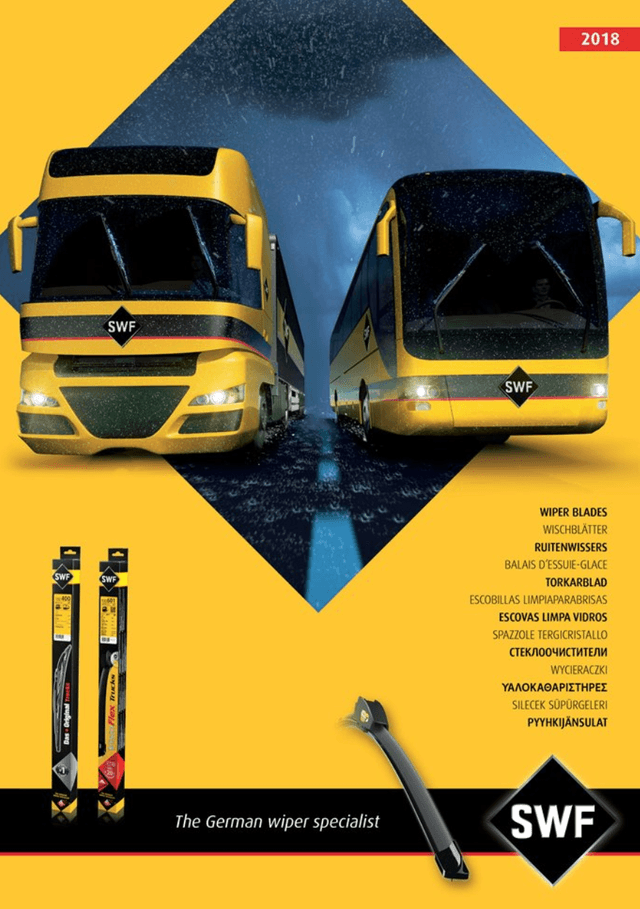 SWF Wiper Systems for Trucks, Coaches & LCVs 2018 